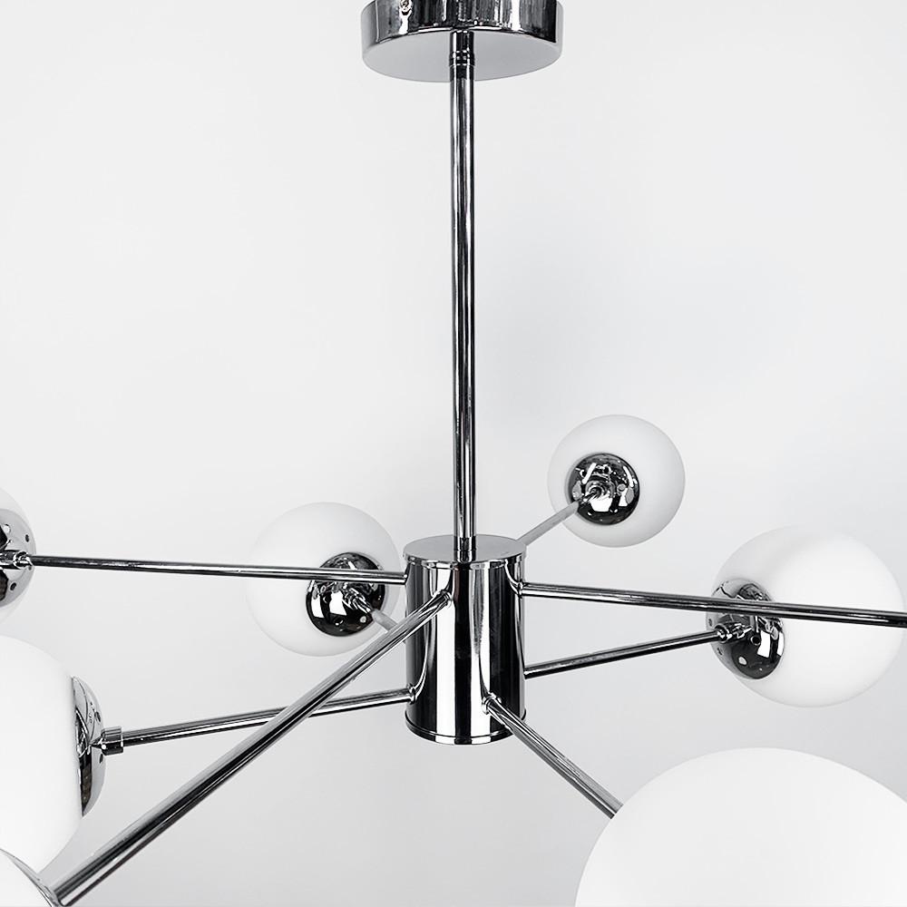 Люстра стельова Right Selection на 8 плафонів Срібний (CD 111/8 CH) - фото 3