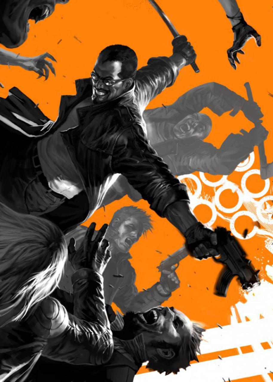 Картина постер Gee! Marvel heroes Герої Марвел Блейд 40х60 см MH.09.011