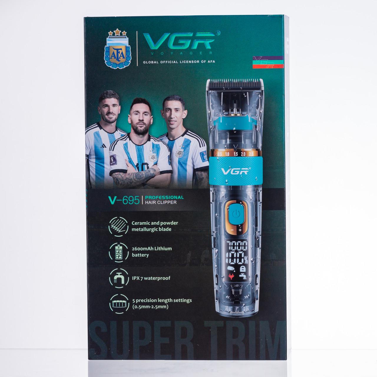 Машинка для стрижки VGR V-695 Синий (7378) - фото 19