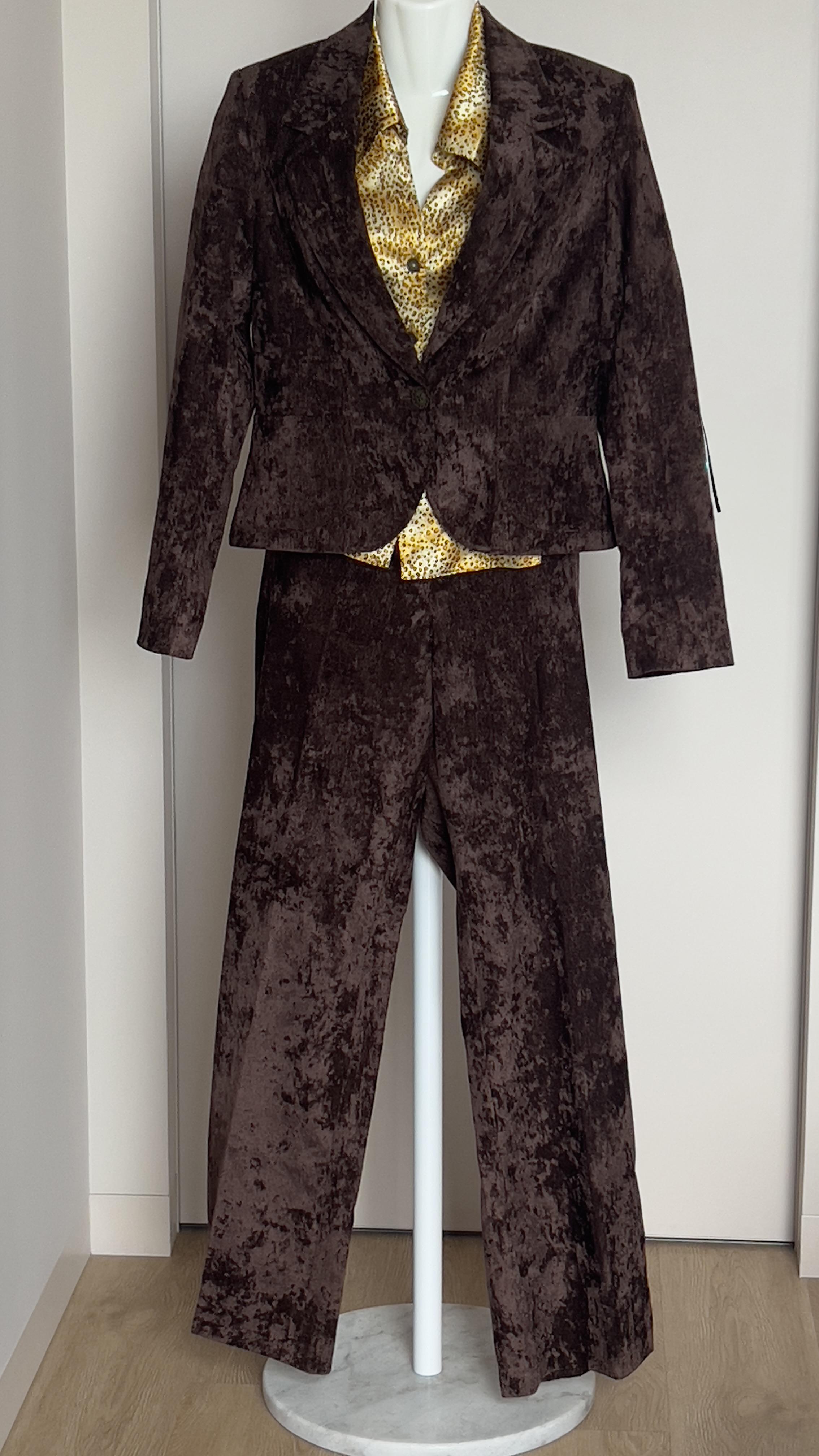 Костюм Santibel трійка M Коричневий