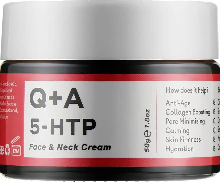 Розгладжуючий крем для обличчя та шиї Q+A 5-HTP Face & Neck Cream 50 г (10368613) - фото 6