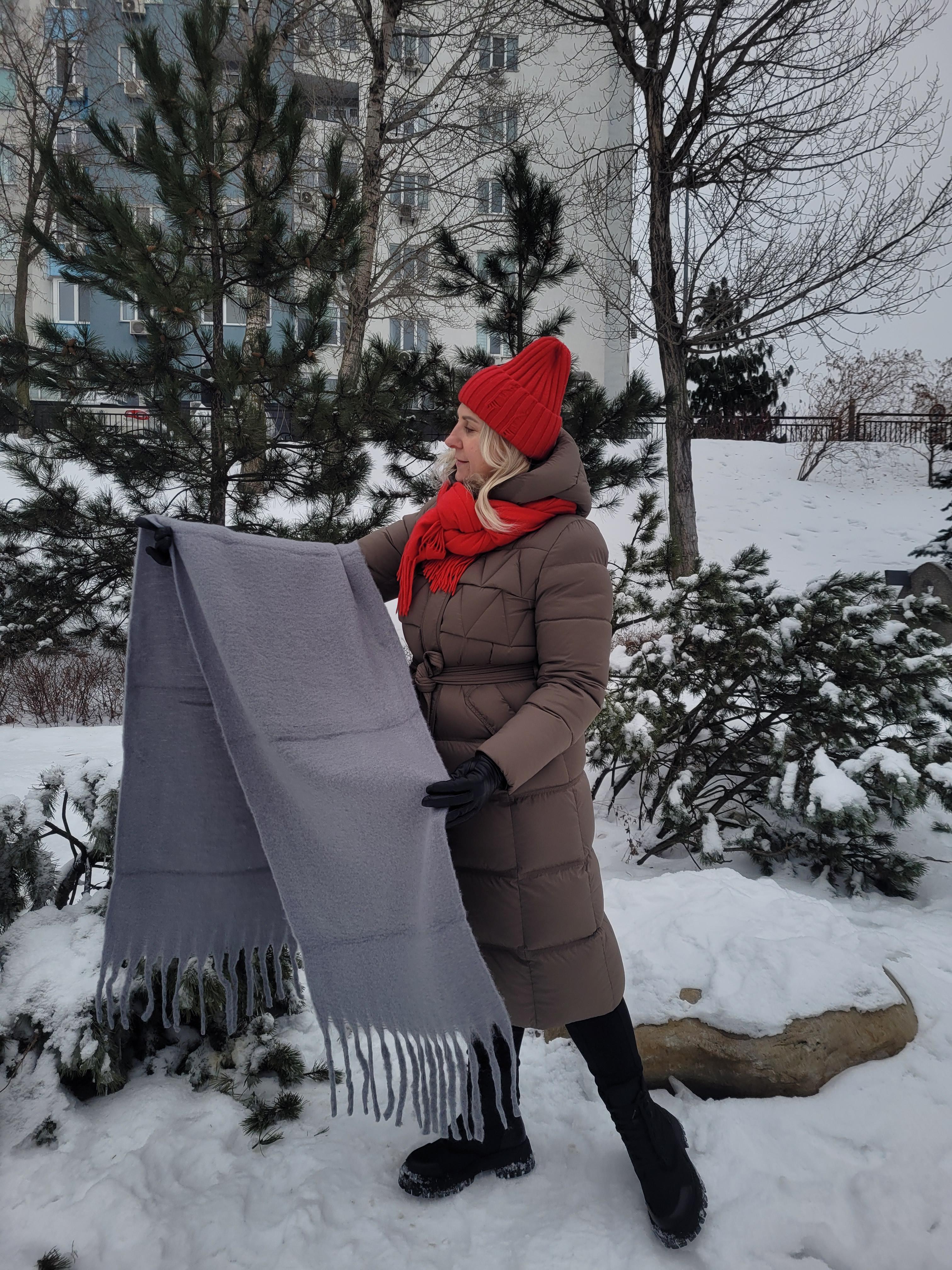 Шарф женский кашемировый Дред однотонный бахрома большая 210x40 см Темно-серый (00843/51) Шарф женский кашемировый Дред однотонный бахрома большая 210x40 см Темно-серый (00843/51)