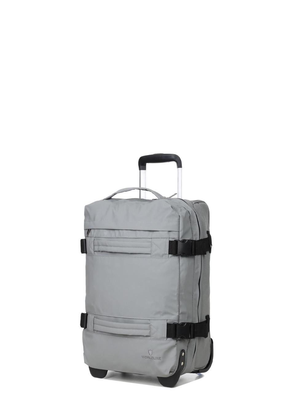 Дорожная сумка на колесах малыйа Worldline S 50x35x20 см 35 л 2,2 кг Серый (853-50)