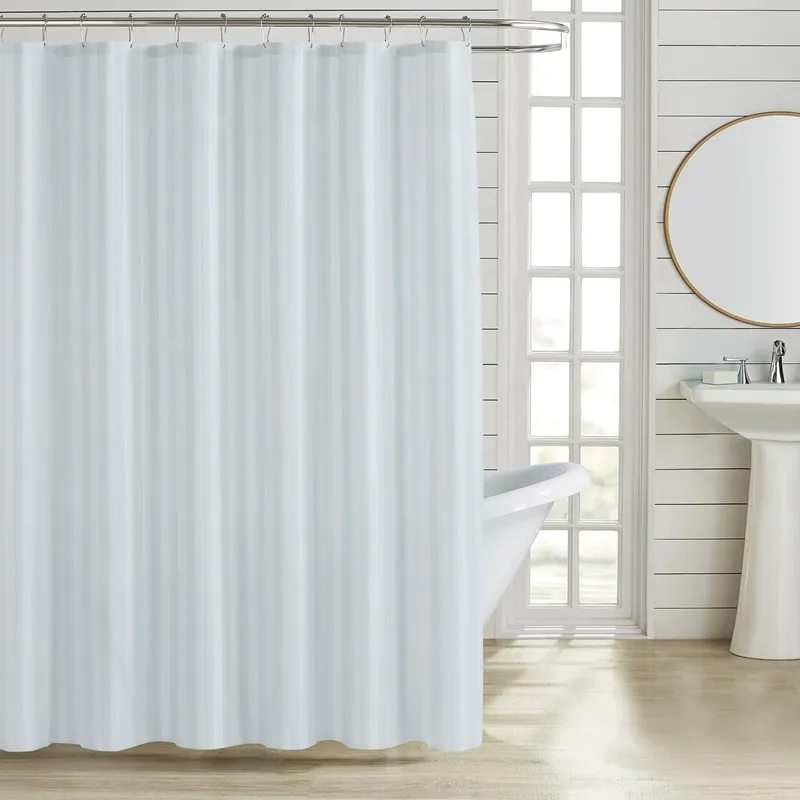 Штора для ванной Zerix SCT-001 полиэстер 180x180 см Белый (ZX4992) - фото 1