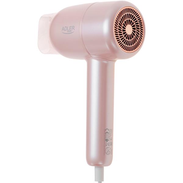 Фен для волос Adler AD 2279p 1800W 2 скорости 2 температурных режима ионизация Pink (AD2279P) - фото 3 Фен для волос Adler AD 2279p 1800W 2 скорости 2 температурных режима ионизация Pink (AD2279P) - фото 3