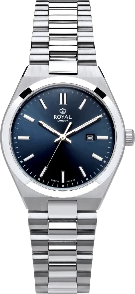 Наручные часы женские ROYAL LONDON 21508-03 со стальным корпусом WR 50 м Синий (3145607174)