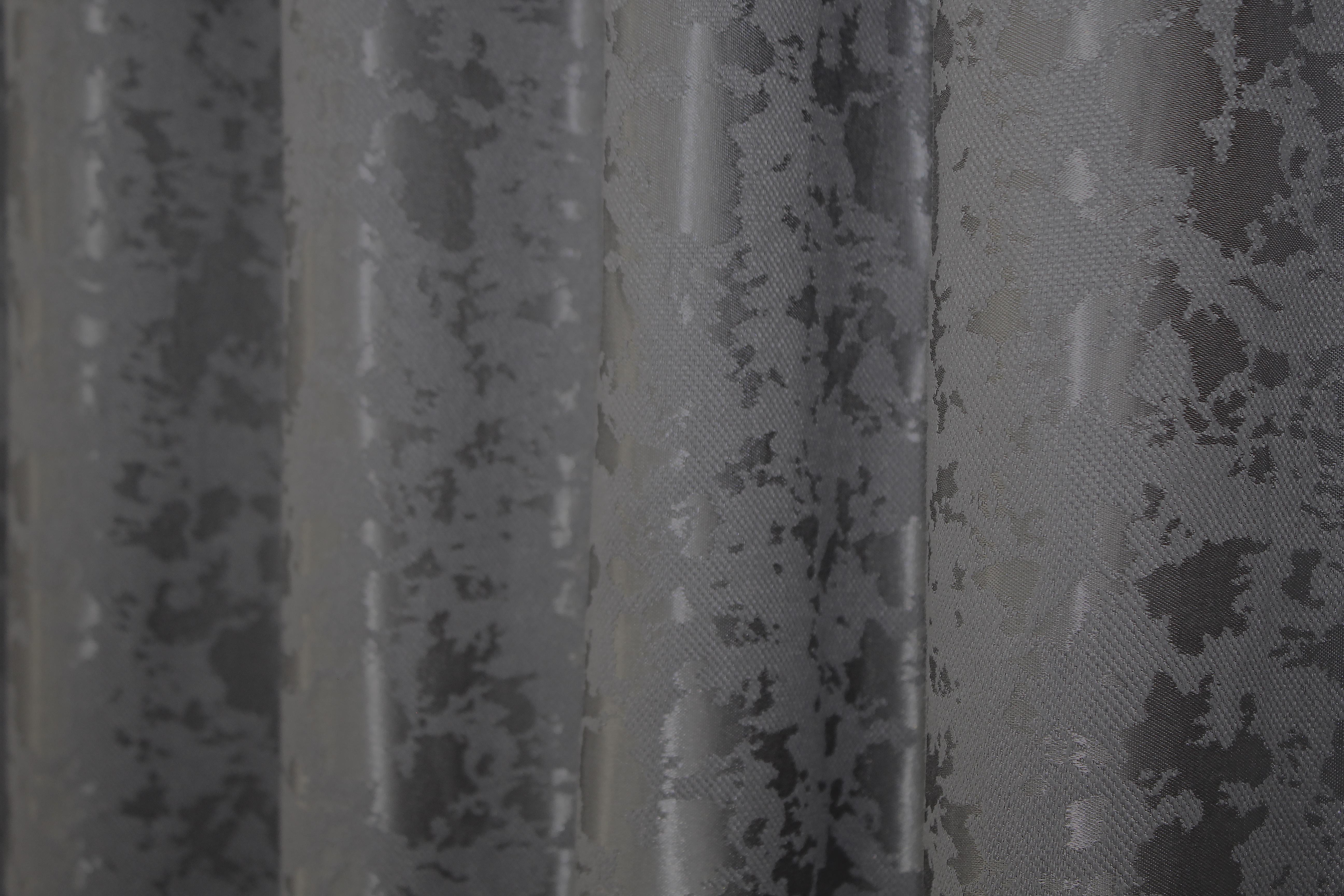 Комплект штор VR-Textil мрамор Pavliani ХО № 1264ш лен 150х280 см 2 шт. Серый (33-0105) - фото 9