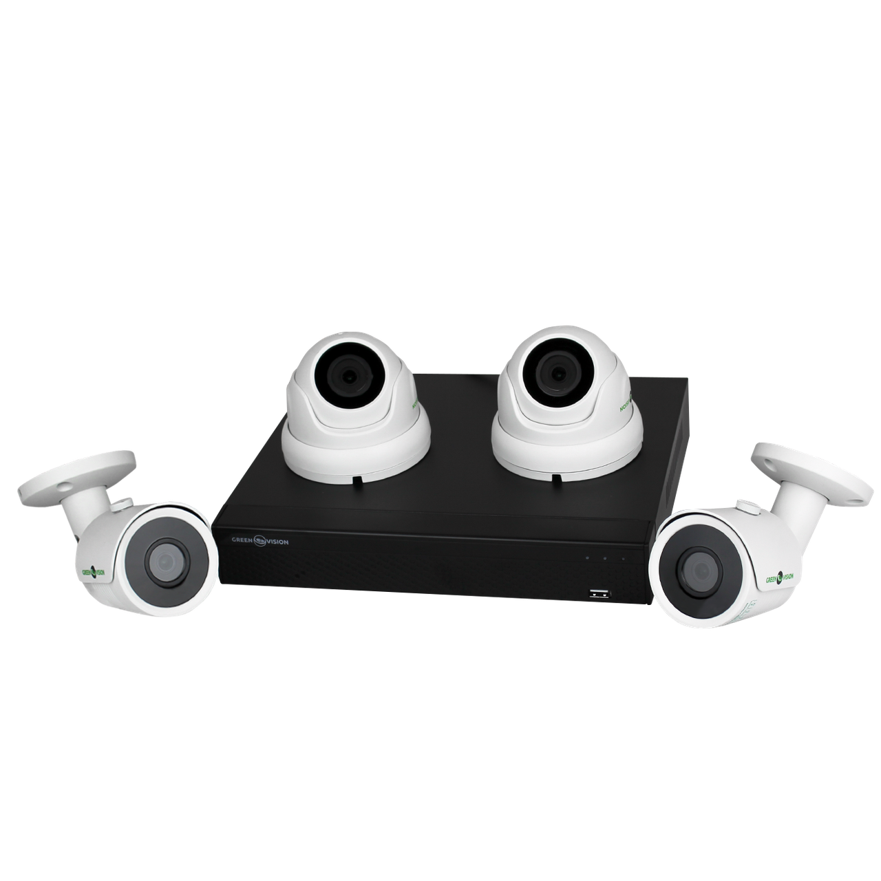 Комплект видеонаблюдения GreenVision GV-K-S17/04 1080P с жестким диском (2352550998)