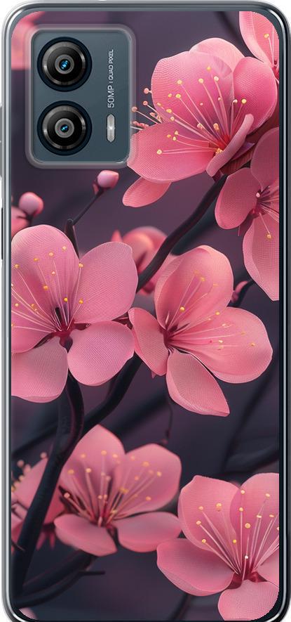 Чехол на Motorola Moto G53 Пурпурная сакура (6075u-3047-42517)