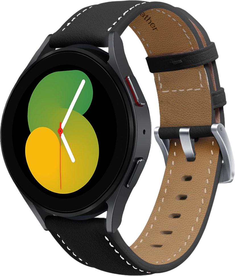 Ремешок кожаный Folsa для Galaxy Watch 5 40 мм Black (31537-2B)