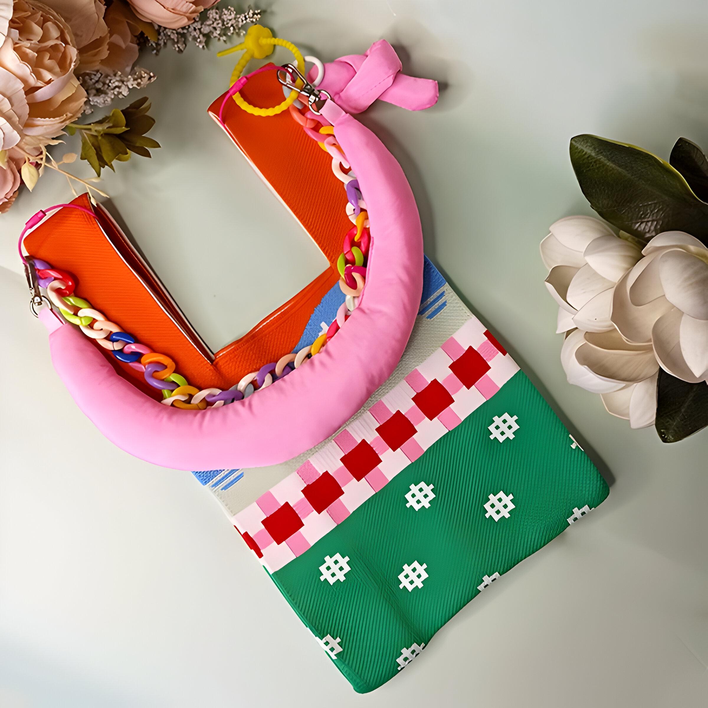 Сумка вязаная Разноцветный (25-549) - фото 2