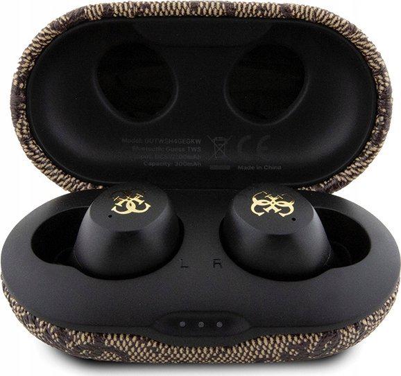 Навушники TWS Guess 4G Metal Brown (GUTWSP4EGW)