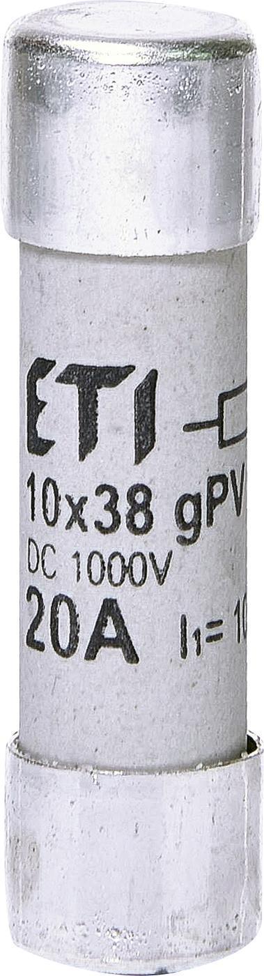 Запобіжник ETI CH 10x38 gPV 20A 1000V 10kA (2625108)