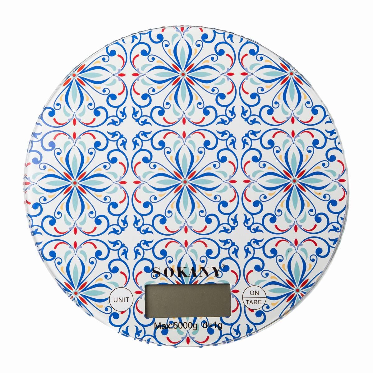 Весы кухонные электронные Sokany SK-19023 до 5 кг LCD-дисплей Синий (2533454518)