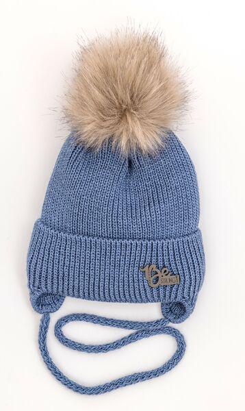 Шапка детская для мальчиков Стронг D839 хлопок 42-46 см Голубой