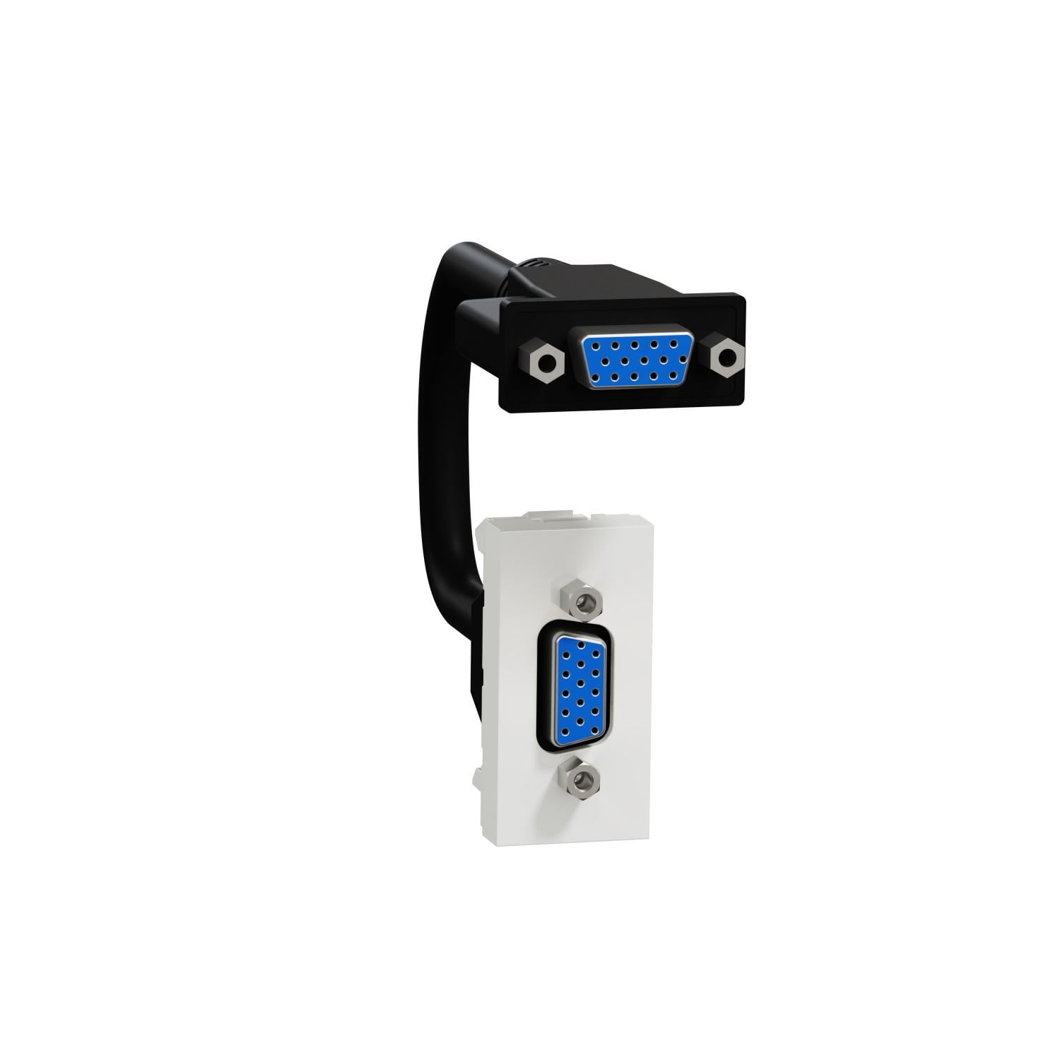 Розетка VGA Schneider Electric Unica New 1 модуль Білий (NU343218)