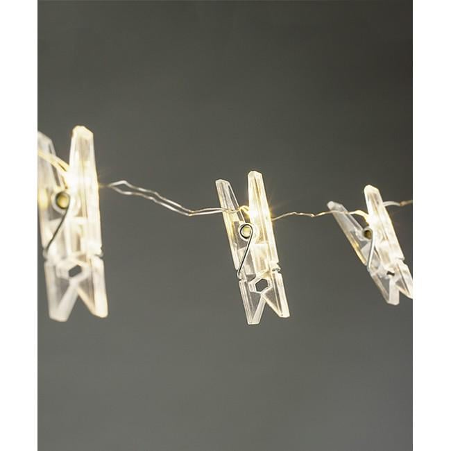 Гирлянда-прищепки светодиодная 10 лампочек (401451)