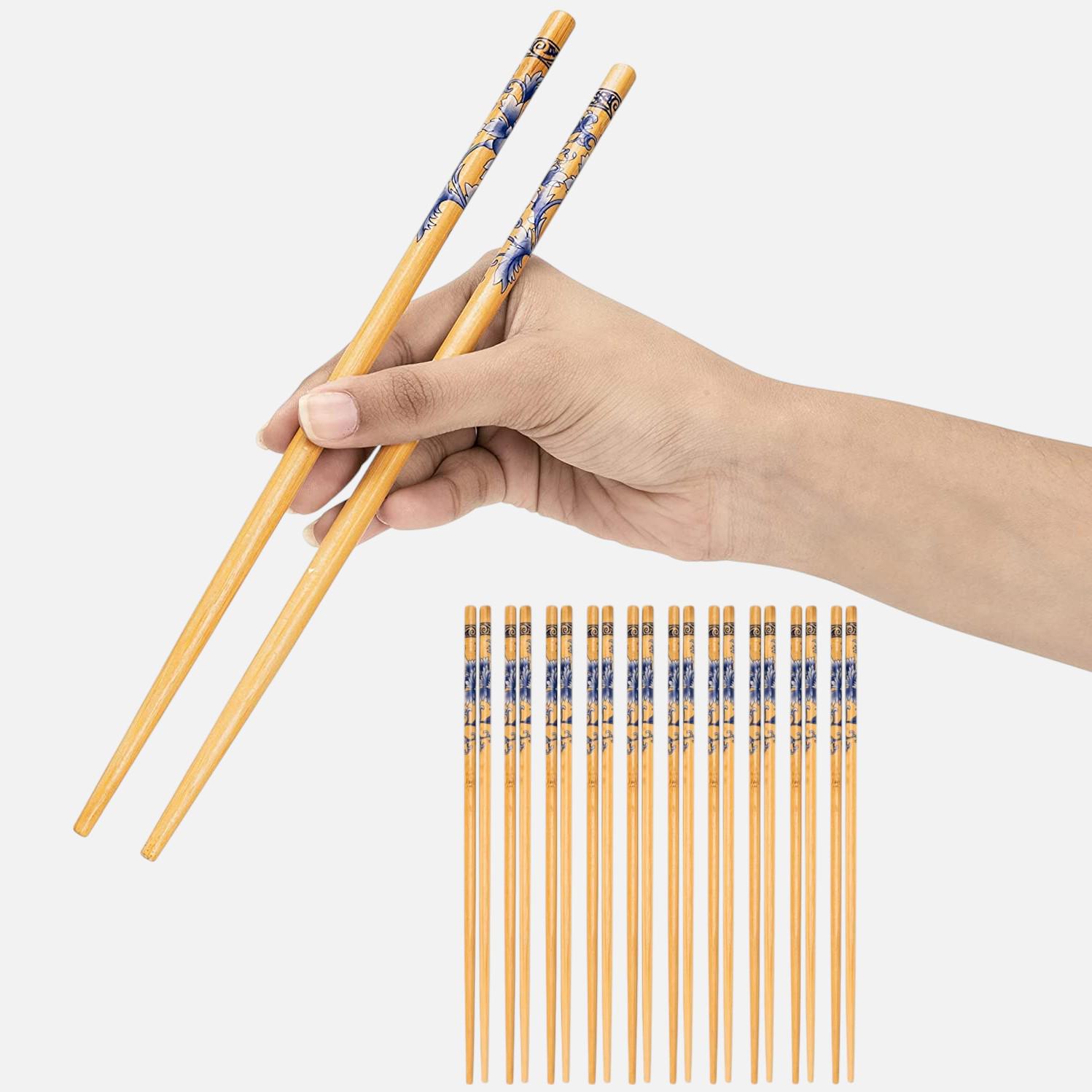 Палочки для суши бамбуковые с узором 10 пар 24,5 см - фото 3 Палочки для суши бамбуковые с узором 10 пар 24,5 см - фото 3