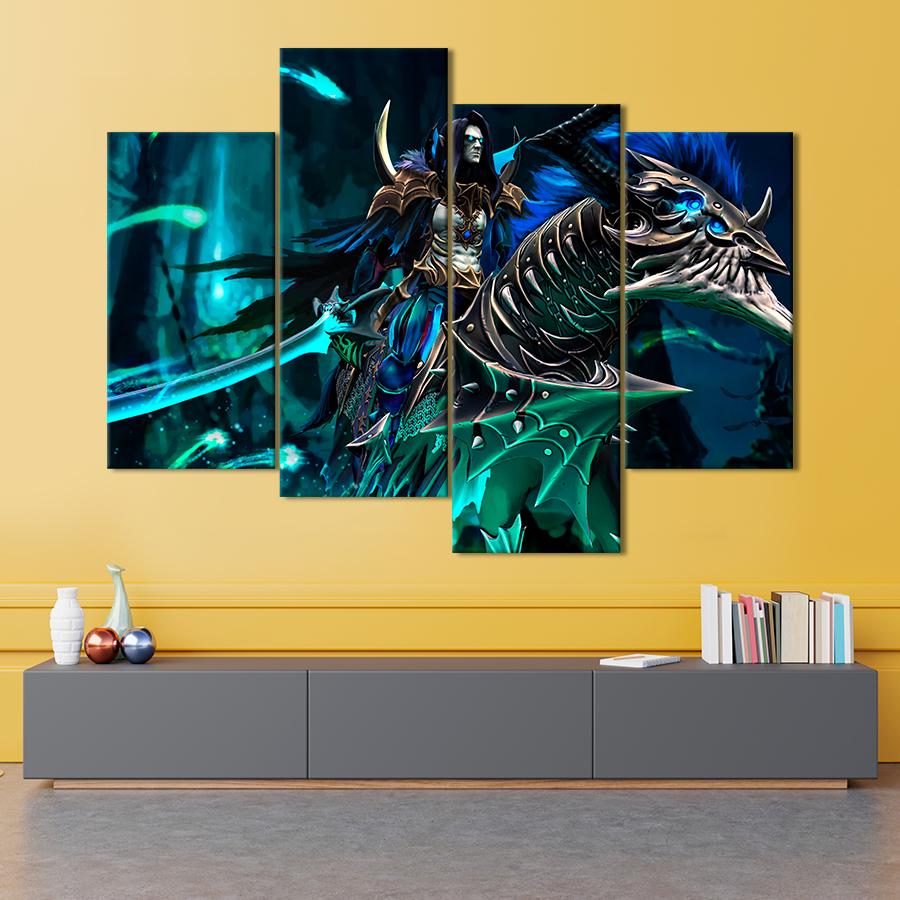 Настенний декор Абаддон на постере игры Dota 2 129x90 см (A173-4)