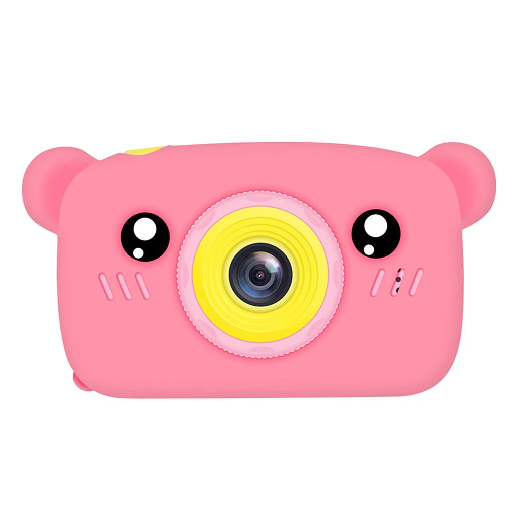 Цифровой детский фотоаппарат Smart Kids Camera Teddy GM-24 мишка Розовый (17084) - фото 1