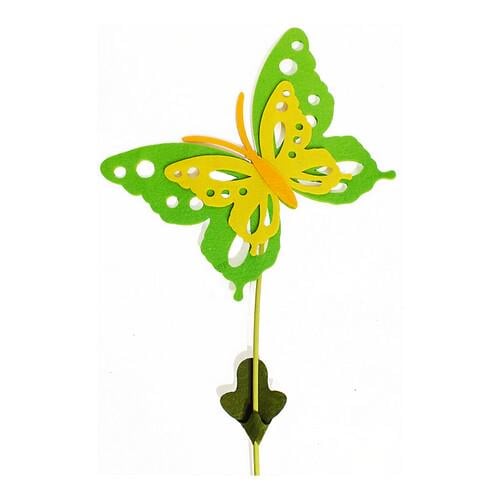 Декор Бабочка на палочке 62 см SETA Decor 13-22GR-YL