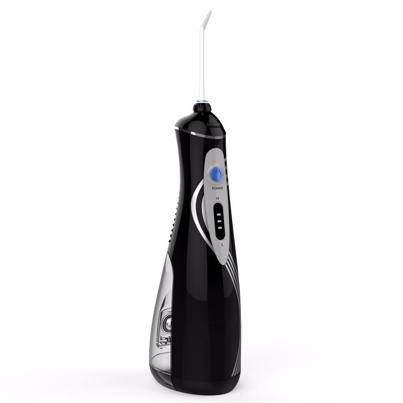 Портативний іригатор SUNROZ V400 PLUS іригатор для додаткового очищення зубів Чорний (SUN0329)