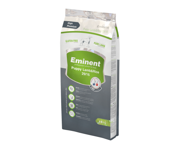 Корм для щенков/беременных/кормящих сук всех пород Eminent Lamb&Rice безглютеновый 15 кг