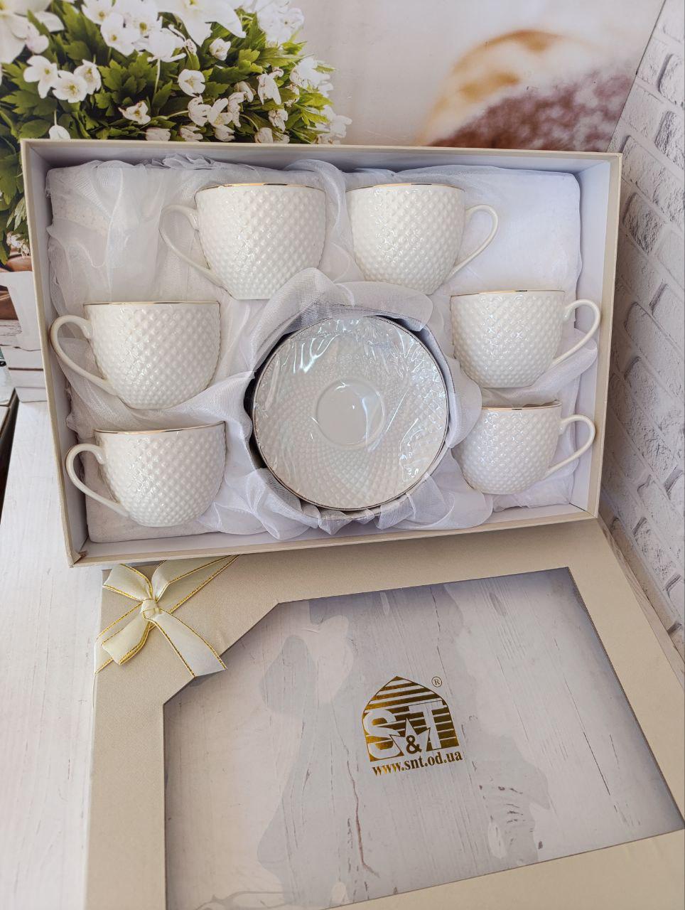 Сервиз чайный SNT фарфор 260 мл 12 предметов Белый (17161-00) - фото 3 Сервиз чайный SNT фарфор 260 мл 12 предметов Белый (17161-00) - фото 3