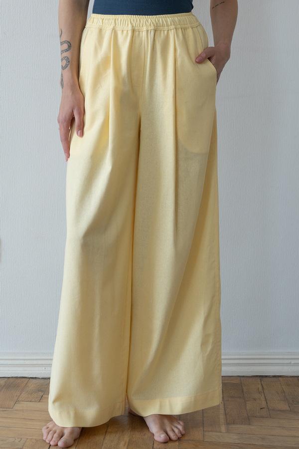 Брюки с защипами Forly из Sunshine льна M/L Желтый (LN0072-89-09_M/L)