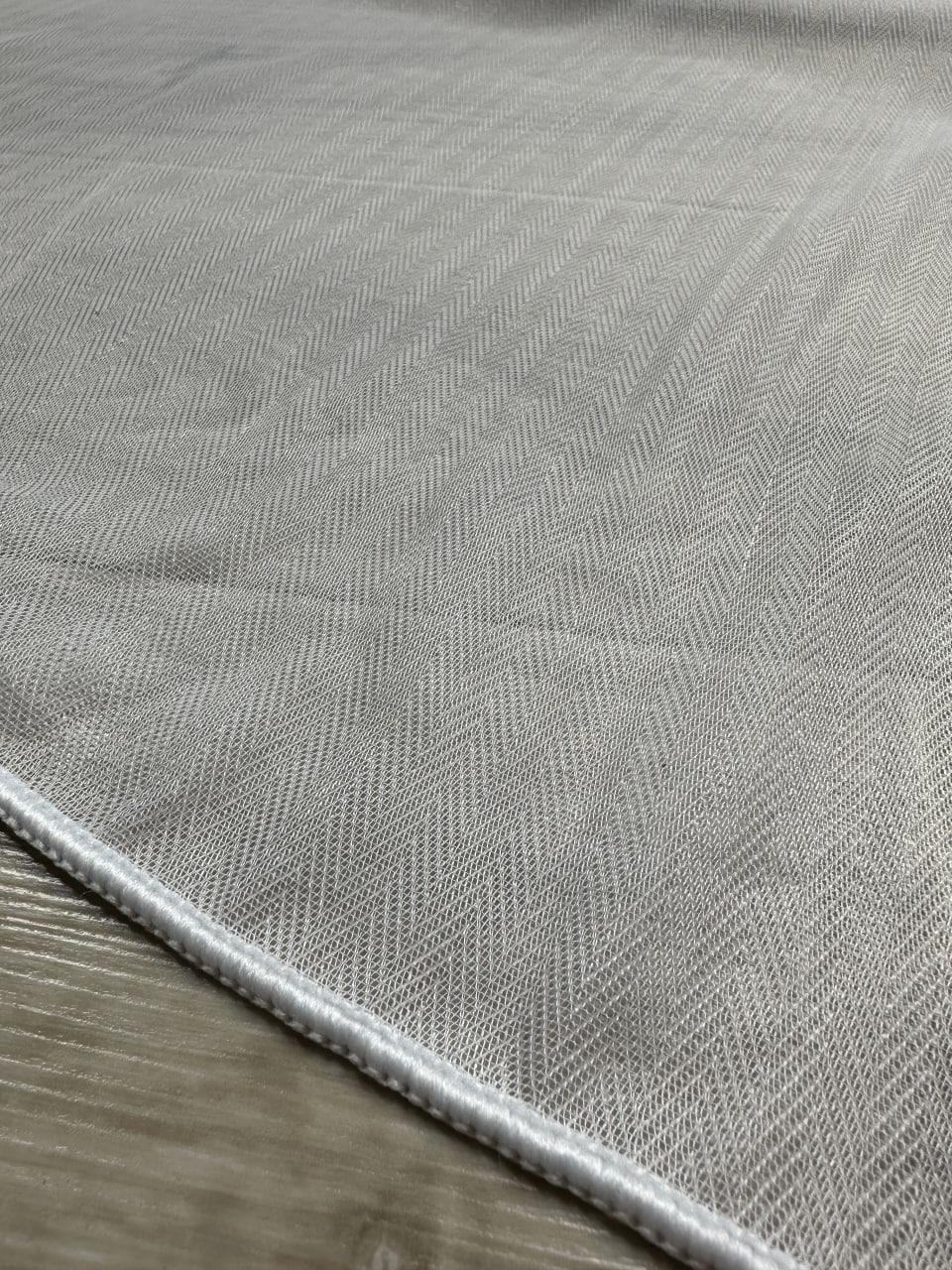 Тюль вуаль на основі бамбука з ромбами на тасьмі 6 см 300х280 см Молочний - фото 6 Тюль вуаль на основі бамбука з ромбами на тасьмі 6 см 300х280 см Молочний - фото 6