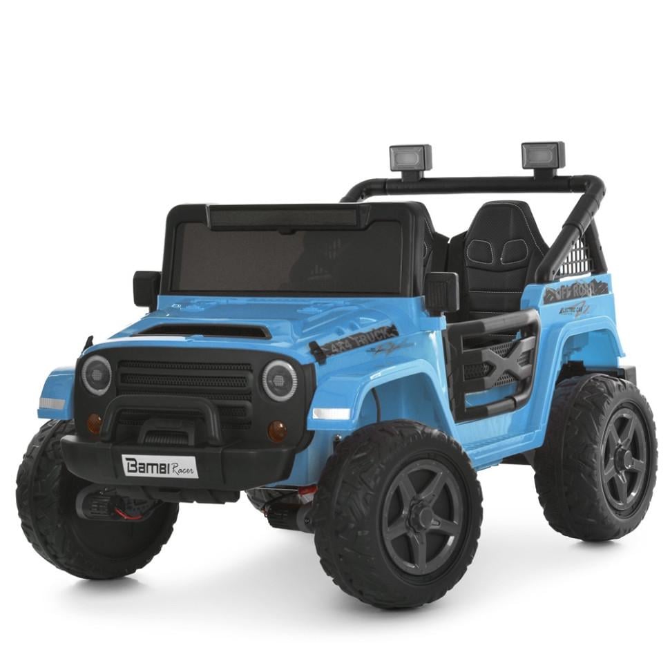 Детский электромобиль Джип Bambi Racer 4WD до 30 кг Синий (DE-169-E-805)