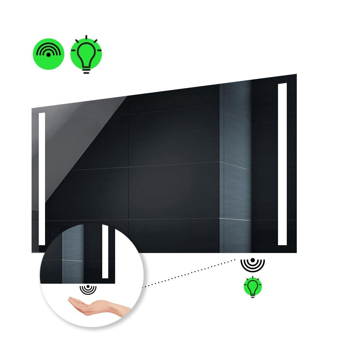 Зеркало с LED подсветкой Adelita с ИК включателем 70x60 см (Adelitag03) Зеркало с LED подсветкой Adelita с ИК включателем 70x60 см (Adelitag03)