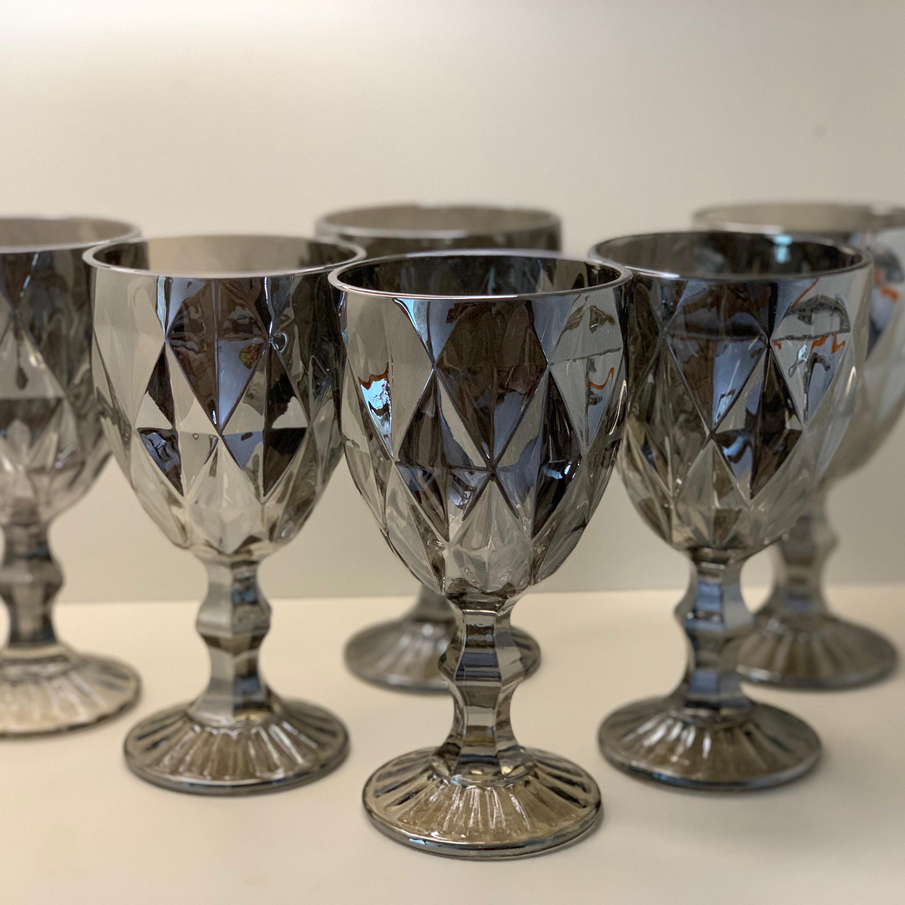 Набір бокалів для вина ST Shine 340 мл 6 шт Графіт (9442110) - фото 2 Набір бокалів для вина ST Shine 340 мл 6 шт Графіт (9442110) - фото 2