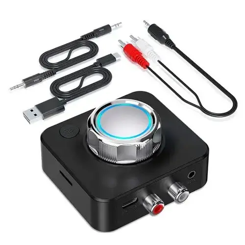 Аудиоресивер автомобильный Vaorlo BR04-3D Bluetooth 5.0 приемник звука RCA AUX