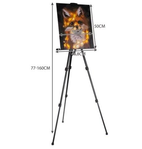 Мольберт-тренога для малювання з регульованою висотою в чохлі - фото 2 Мольберт-тренога для малювання з регульованою висотою в чохлі - фото 2