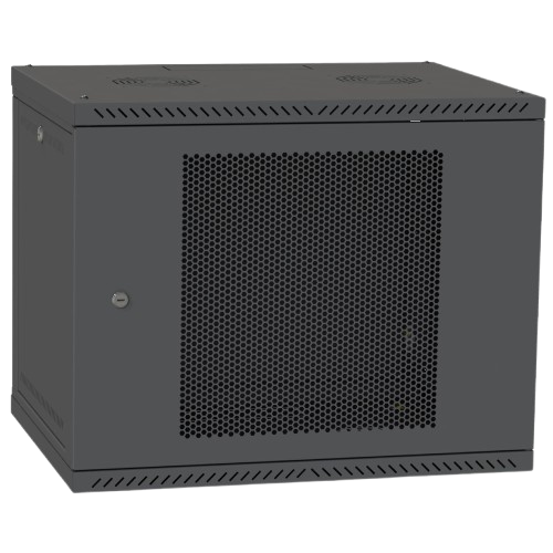 Шкаф серверный IPCOM 9U телекоммуникационный с перфорацией IP20 600x600 мм Black (99-00017726)