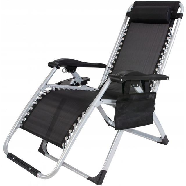 Шезлонги Bonro BG-006 с карманом 2 шт. Черный (2690545546)