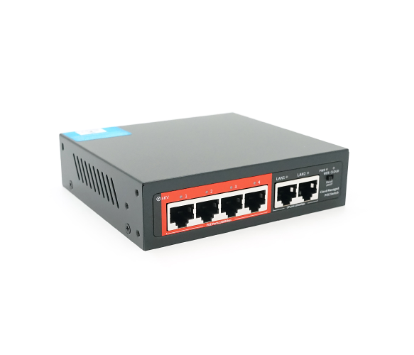 Коммутатор гигабитный управляемый PoE YOSO YO204R-52 4 порта Коммутатор гигабитный управляемый PoE YOSO YO204R-52 4 порта