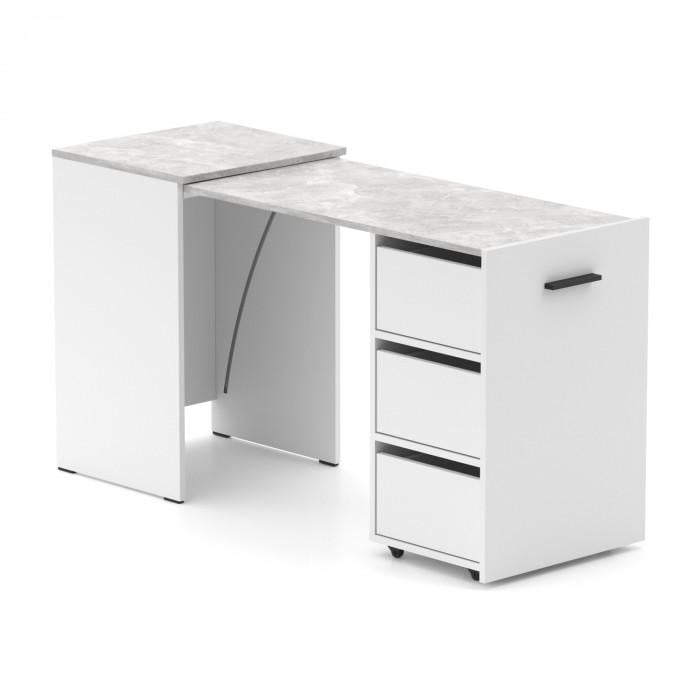 Стіл-трансформер Knap Hobana Box 3 World 140х50х75 см Білий/Ательє світлий (S201030122) - фото 1 Стіл-трансформер Knap Hobana Box 3 World 140х50х75 см Білий/Ательє світлий (S201030122) - фото 1