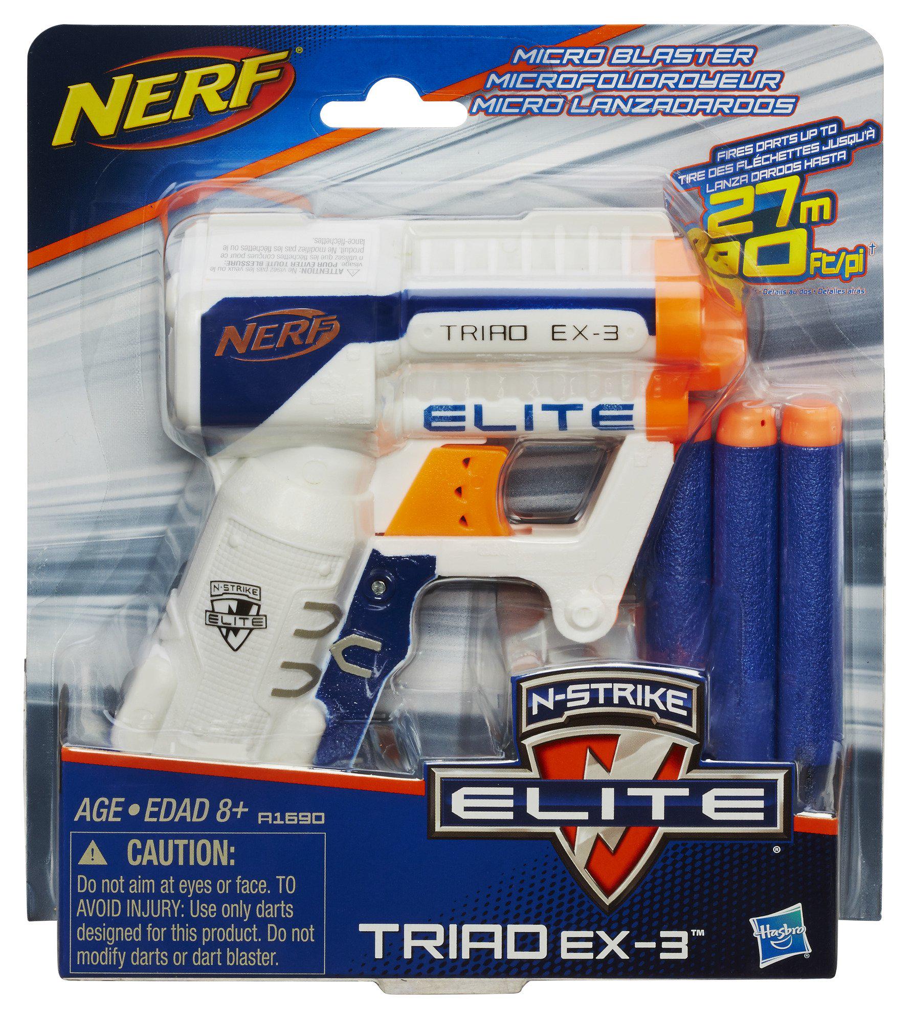 Бластер Nerf Elite Triad EX-3 (A1690) - фото 3