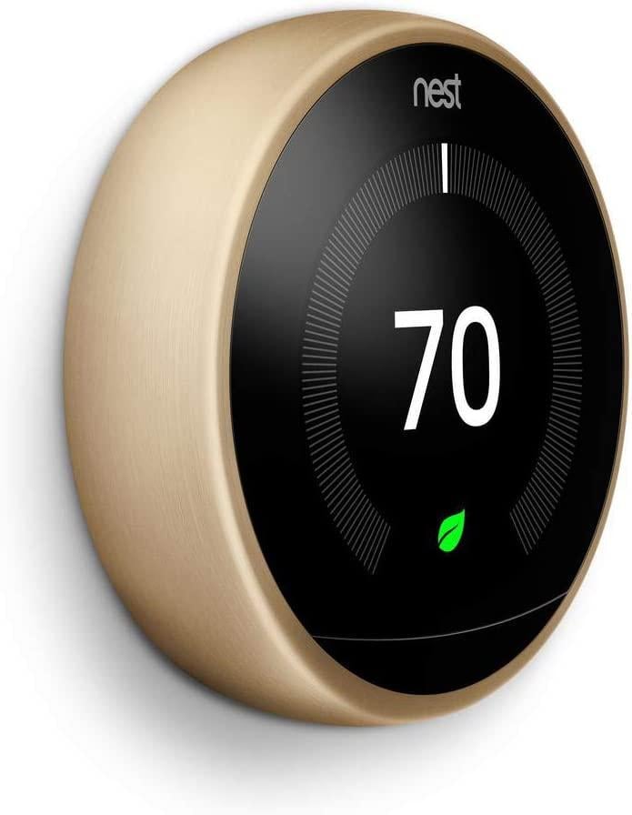 Термостат Nest Learning Thermostat 3nd Generation Stainless Gold (T3007ES) - фото 2