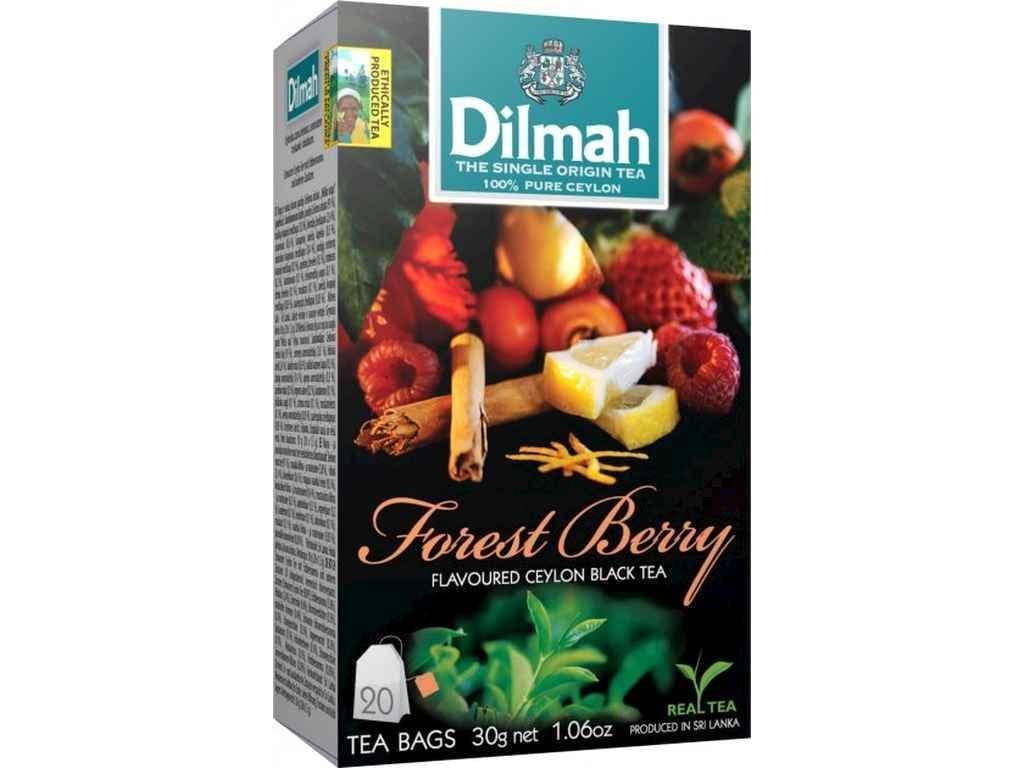Чай пакетированный черный фруктовый и травяной Dilmah Лесные ягоды 20 пакетиков 1,5 г (952801)