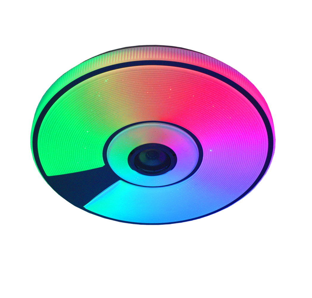 Люстра управляемая SONG RGB R SMART музыкальная светодиодная 80W White/Chrome/Shiny