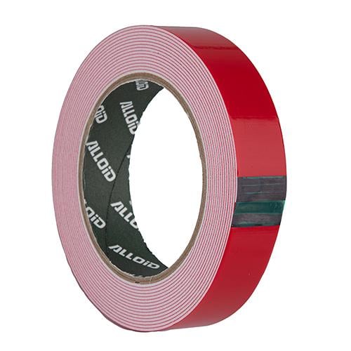 Скотч двухсторонний Alloid Лайнер ПЭ на вспененной основе 24 мм 5 м Красный (00000061698)