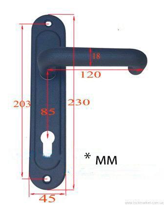 Дверна ручка Аріко Труба на планці 85 мм Чорний - фото 3 Дверна ручка Аріко Труба на планці 85 мм Чорний - фото 3