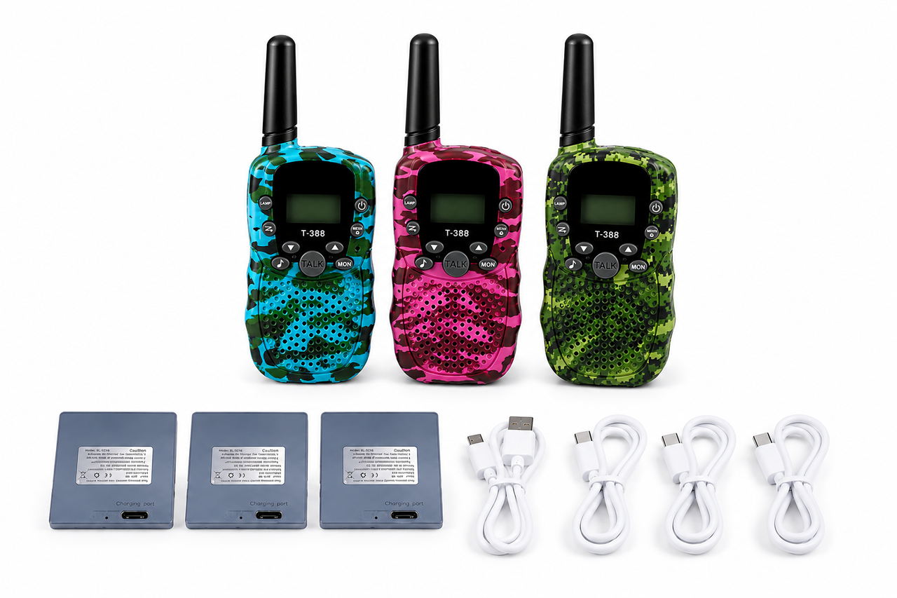 Рации детские Walkie Talkie T-388 связь до 3 км 3 шт. (3090393192) Рации детские Walkie Talkie T-388 связь до 3 км 3 шт. (3090393192)