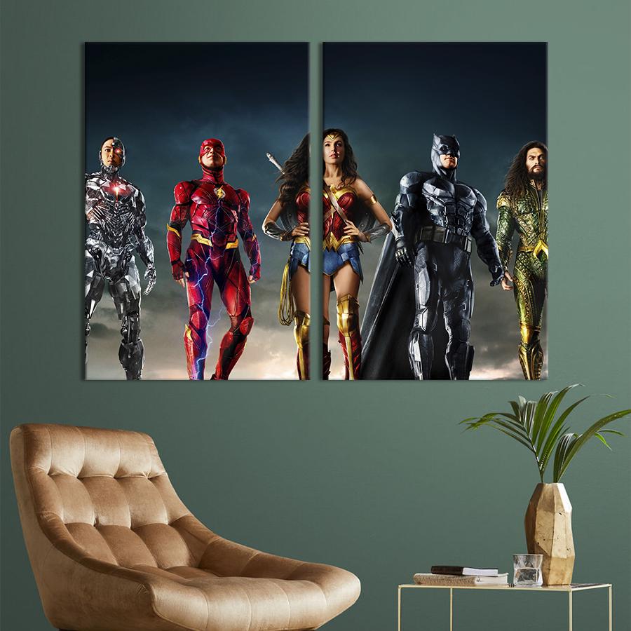 Картина на холсте Justice League 165x122 см (1494-2)