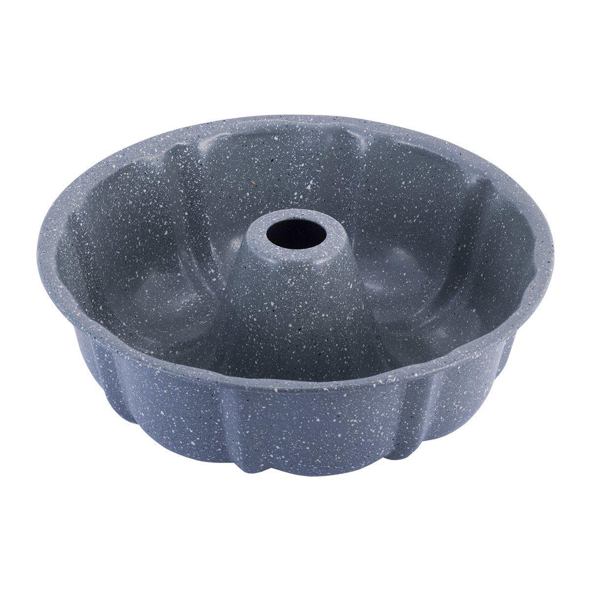 Форма для выпечки Kamille 25 см с антипригарным покрытием мрамор из углеродистой стали Серый KM-6032S