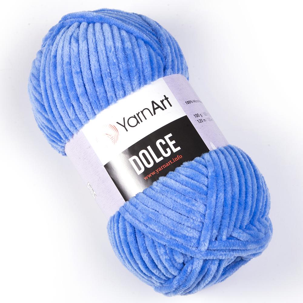 Пряжа велюровая YarnArt Dolce 777 Синий (2395)