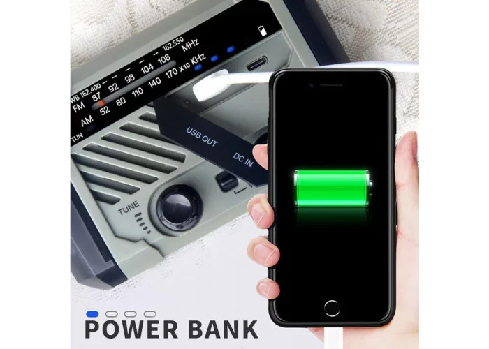Динамо-радио Azimut U2000 Power bank на солнечных батареях - фото 2 Динамо-радио Azimut U2000 Power bank на солнечных батареях - фото 2